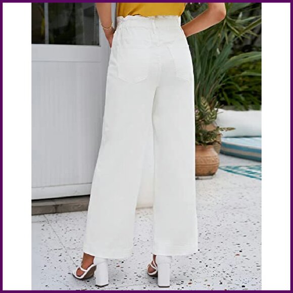Wide Leg Stretch Jeans High Waist Bell Bottom Y2K Pants - Picture 3 of 8